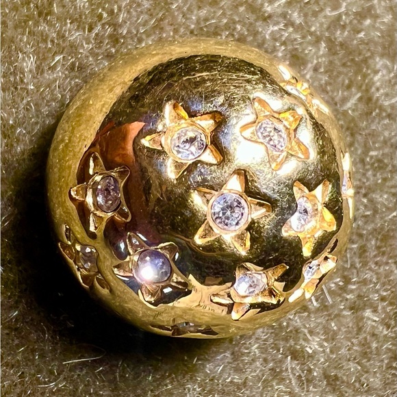 SWAROVSKI (signed) STARS CLIP EARRINGS - Picture 2 of 4